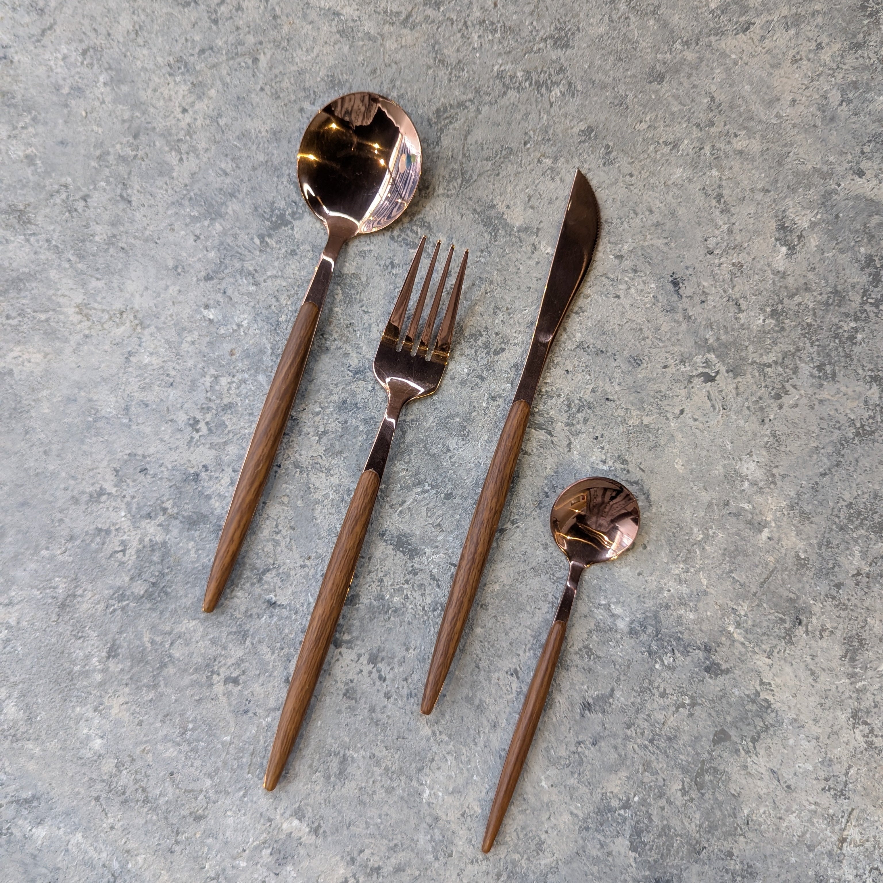 Rose Gold Cutlery Set
