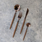 Load image into Gallery viewer, Rose Gold Cutlery Set
