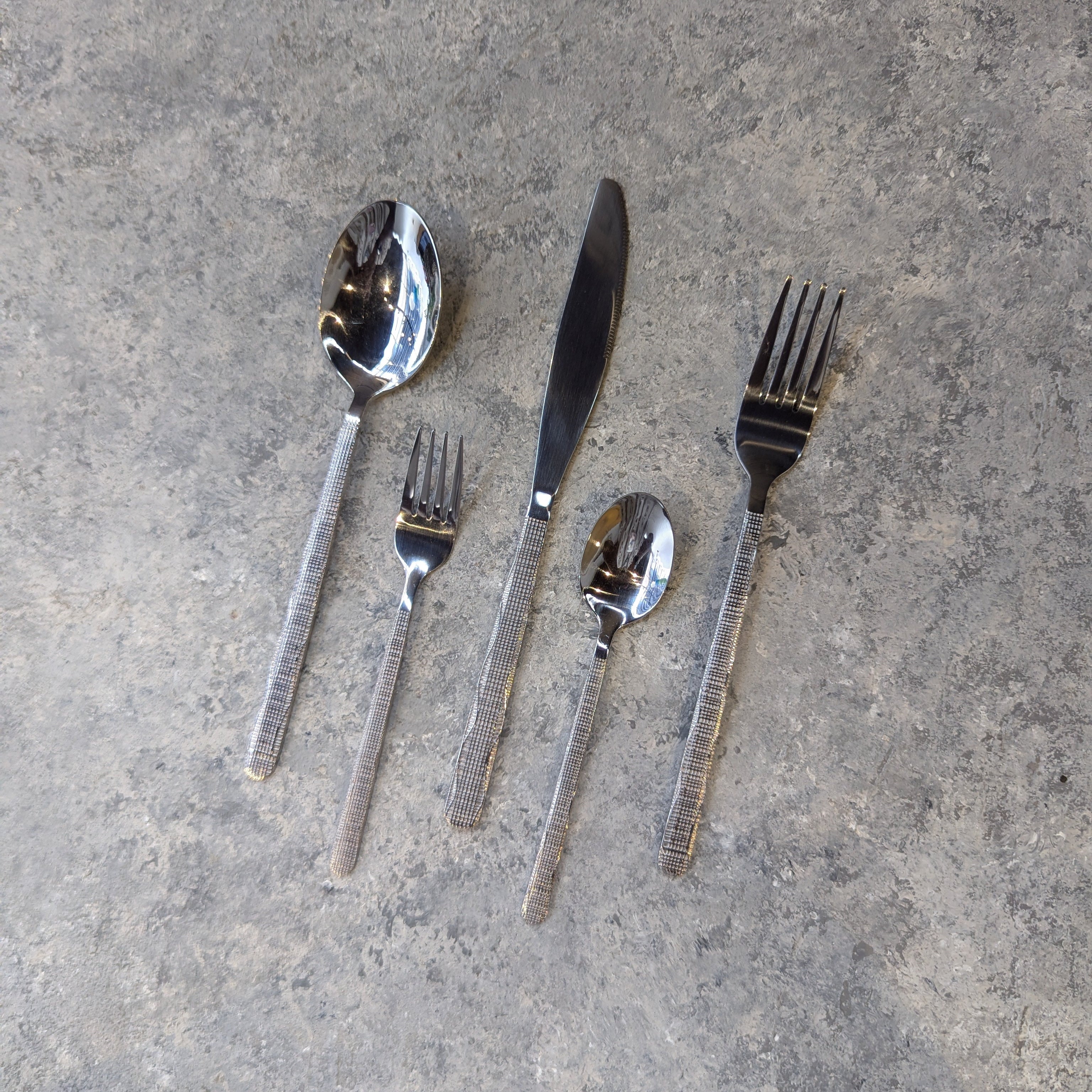 Silver Design Handle Cutlery Set