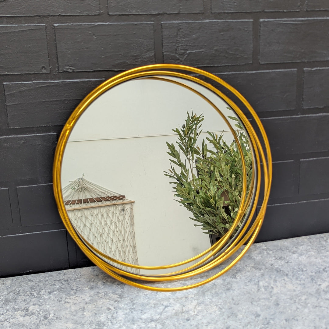 Circle Design Mirror Tray