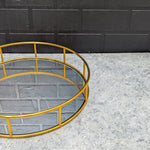 Load image into Gallery viewer, Gold Round Mirror Tray

