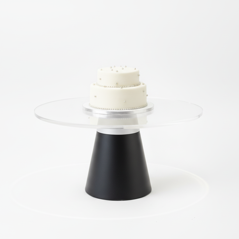 Acrylic Black Cake Stand
