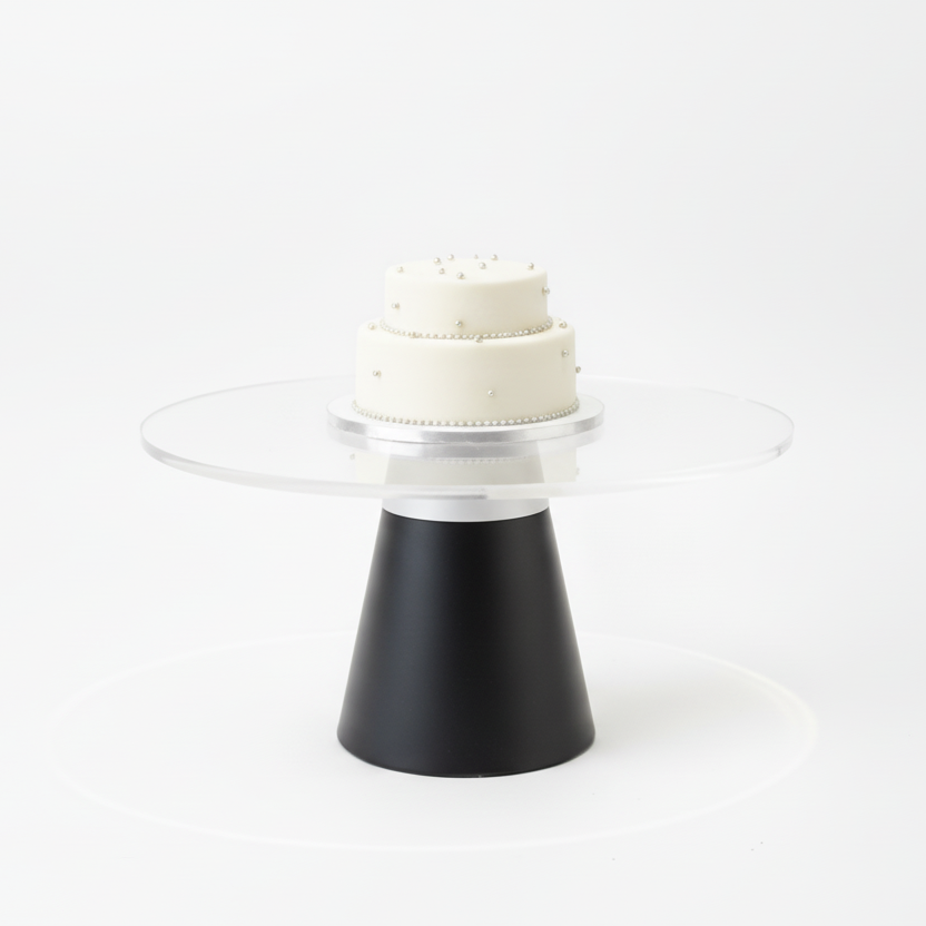 Acrylic Black Cake Stand