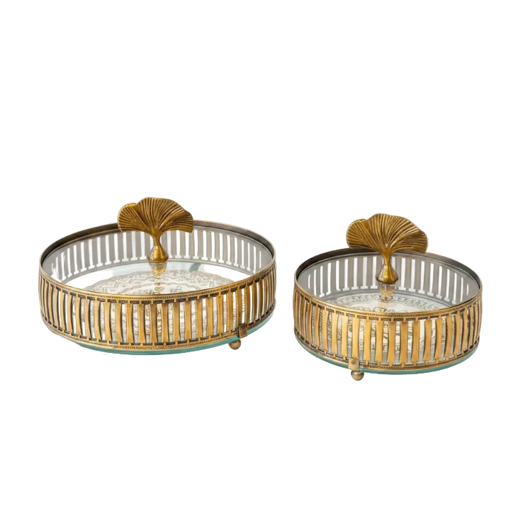 Round Server with Lid