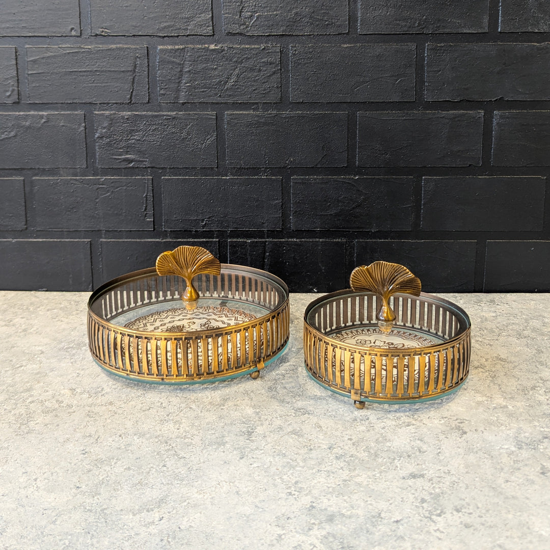 Round Server with Lid