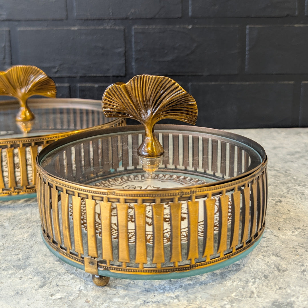 Round Server with Lid