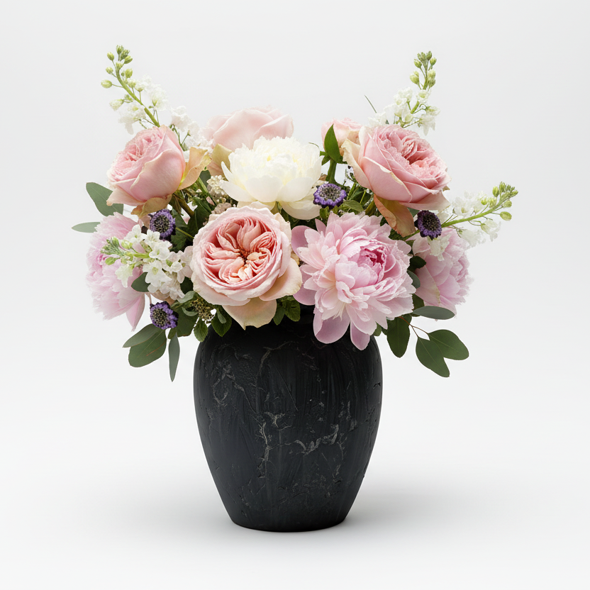 Matt Black Vase