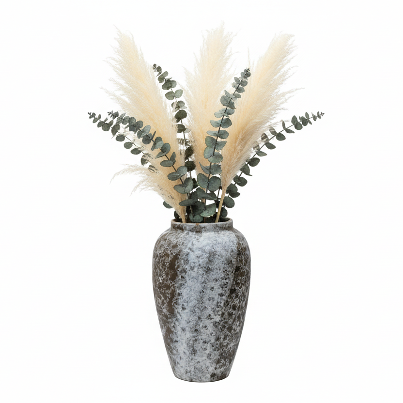 Rustic Design White Vase
