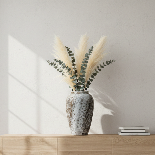 Rustic Design White Vase