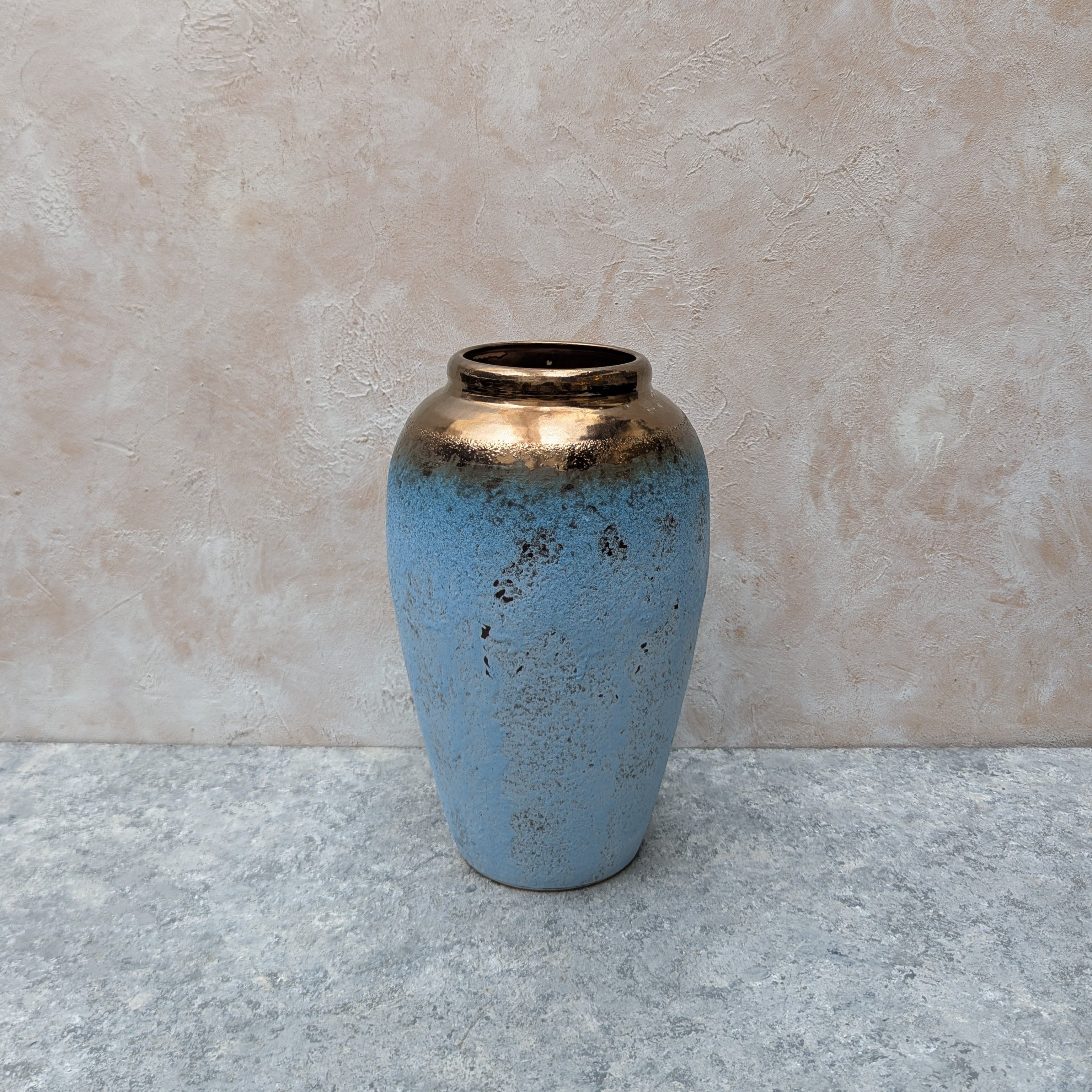 Rustic Design Blue Vase