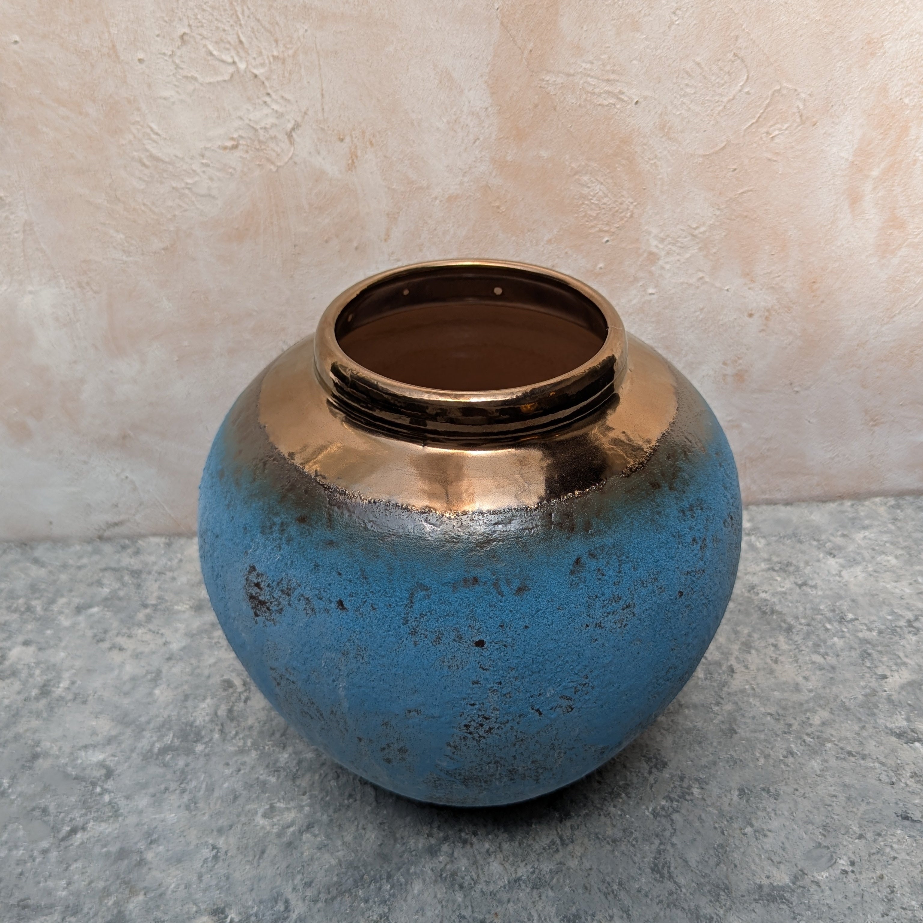 Rustic Design Blue Vase