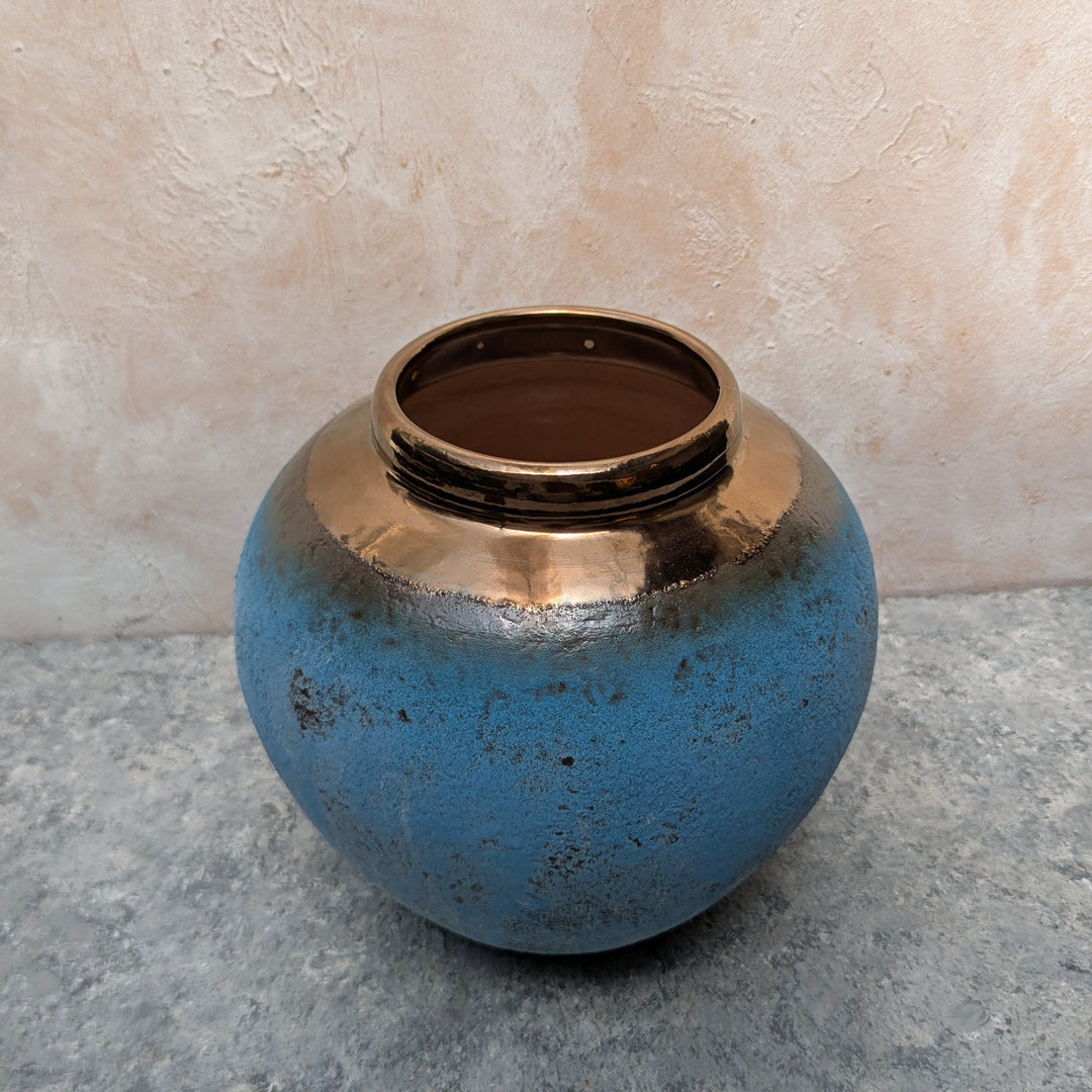 Rustic Design Blue Vase