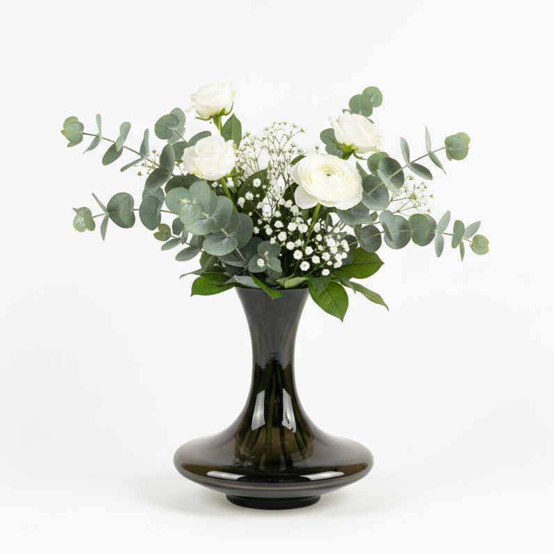 Black Glass Vase