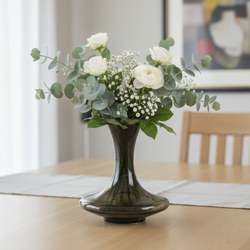 Black Glass Vase