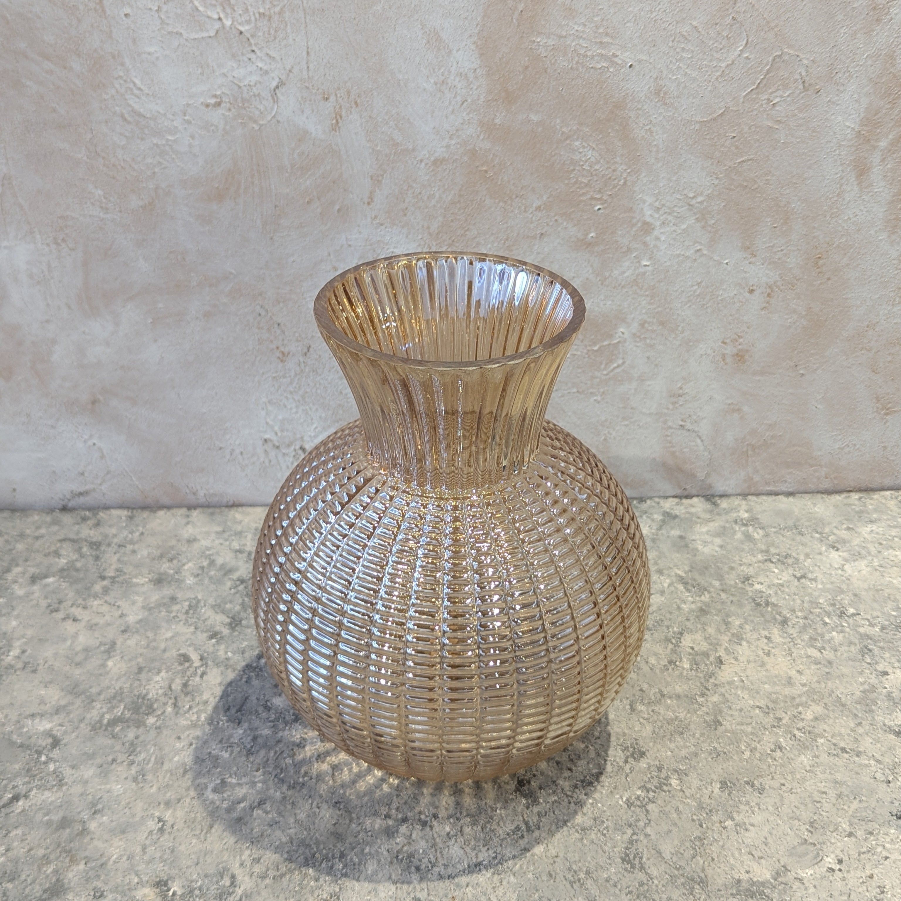 Light Orange Ball Vase