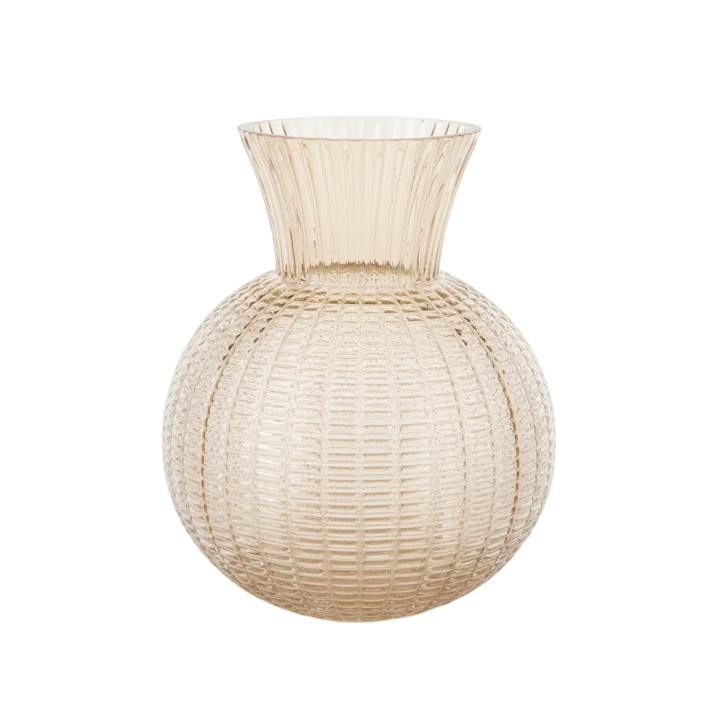 Light Orange Ball Vase