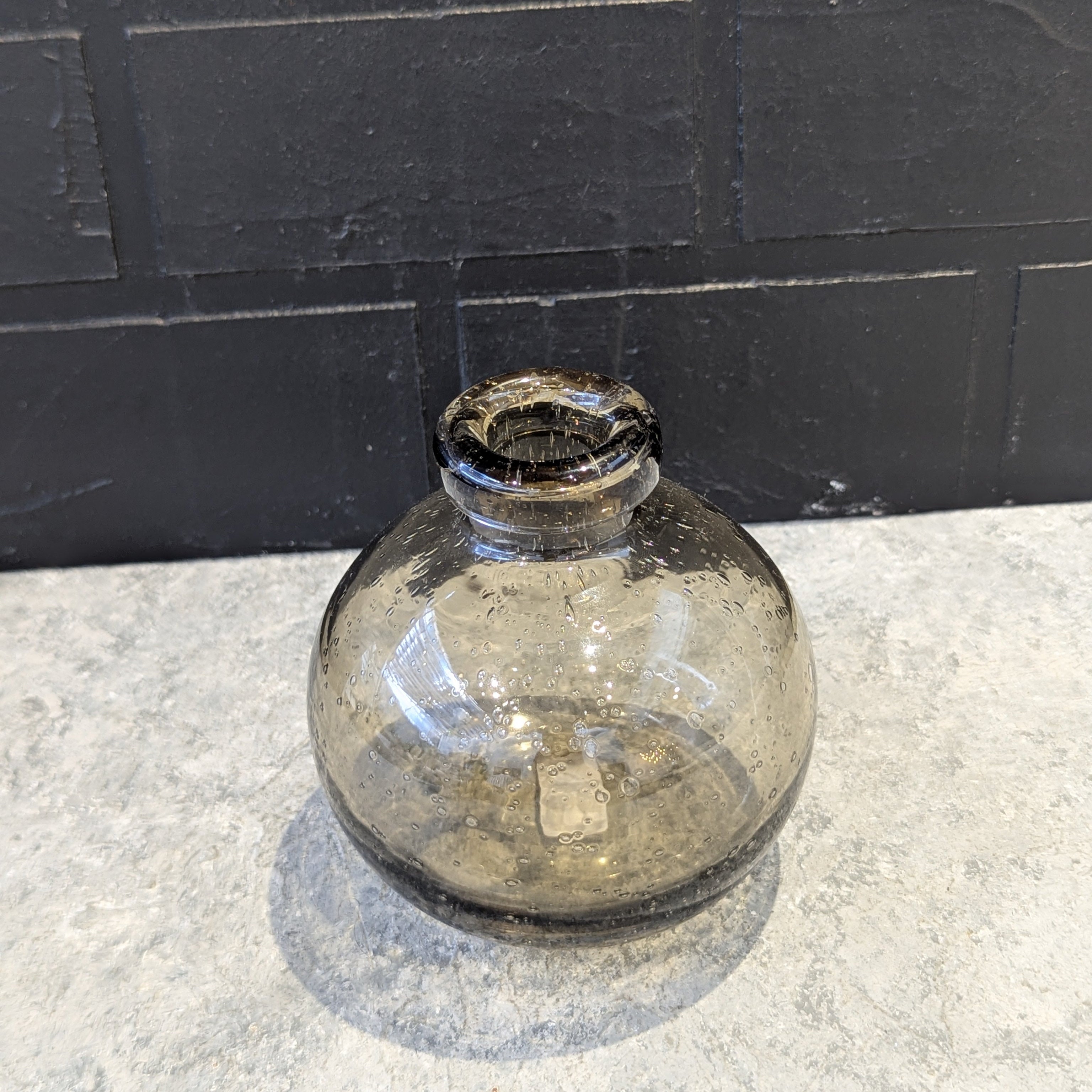 Black Glass Vase