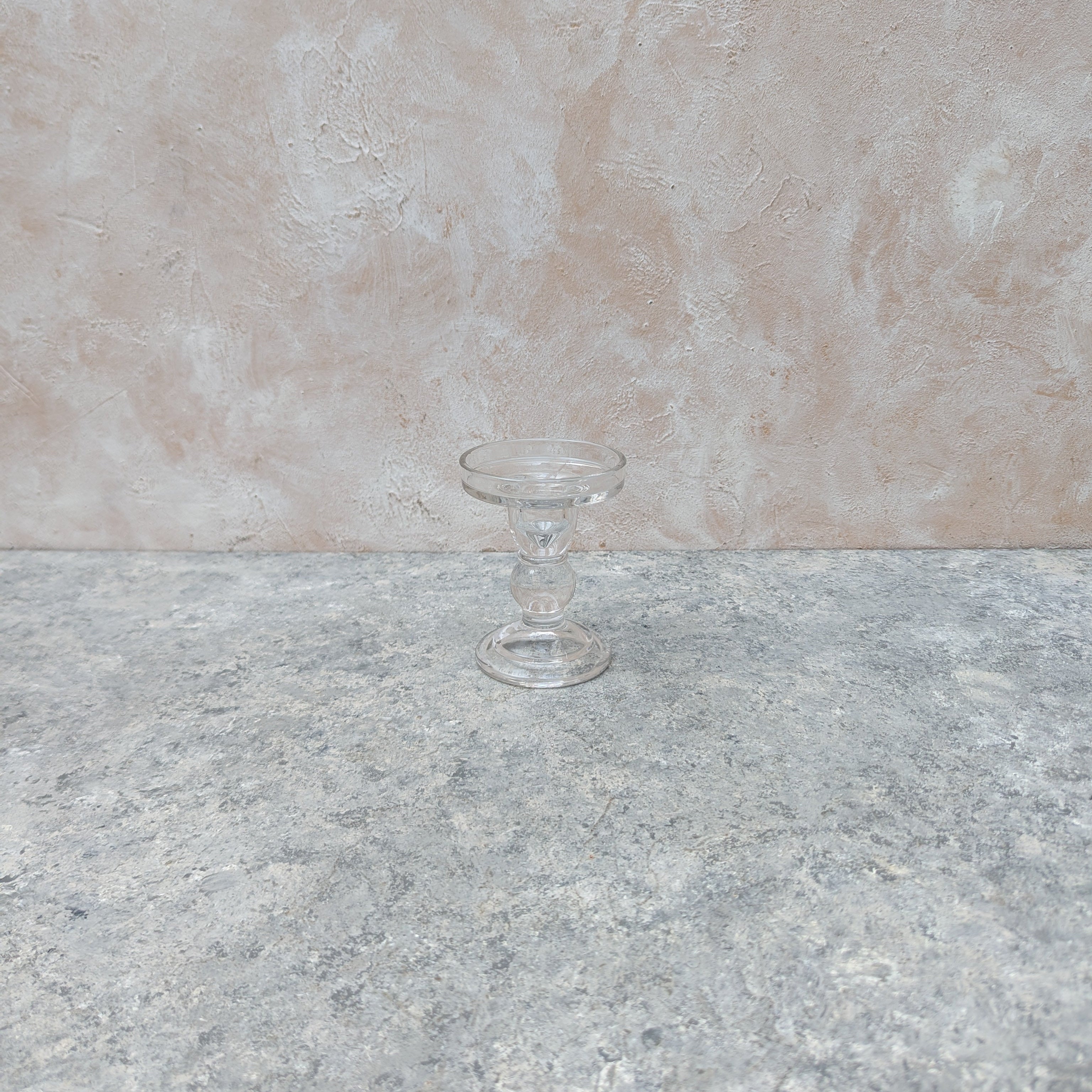 Glass Pillar Candle Holder