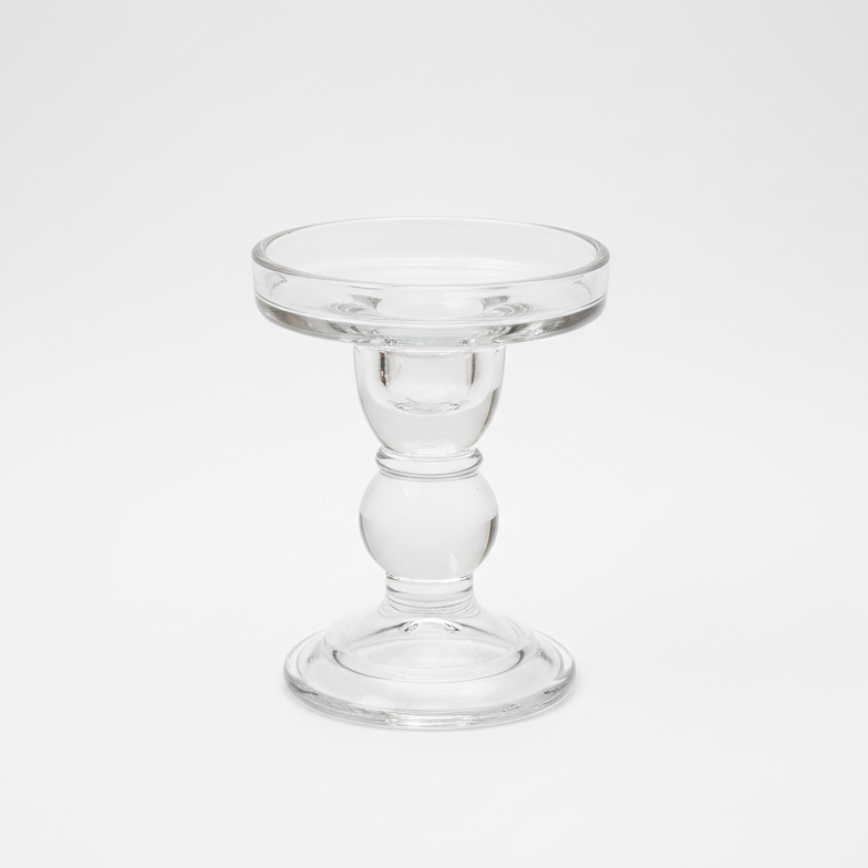Glass Pillar Candle Holder