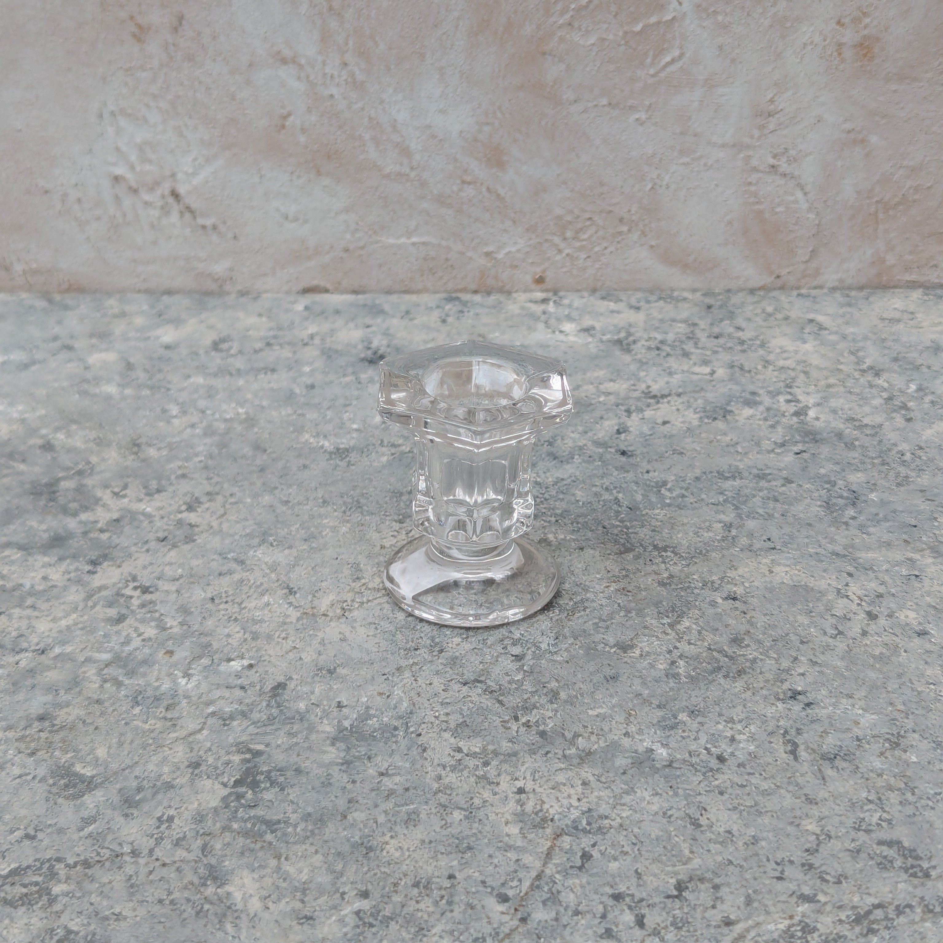 Glass Bud Candle Holder