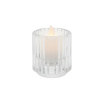Load image into Gallery viewer, Glass Ribbed Candle Holder
