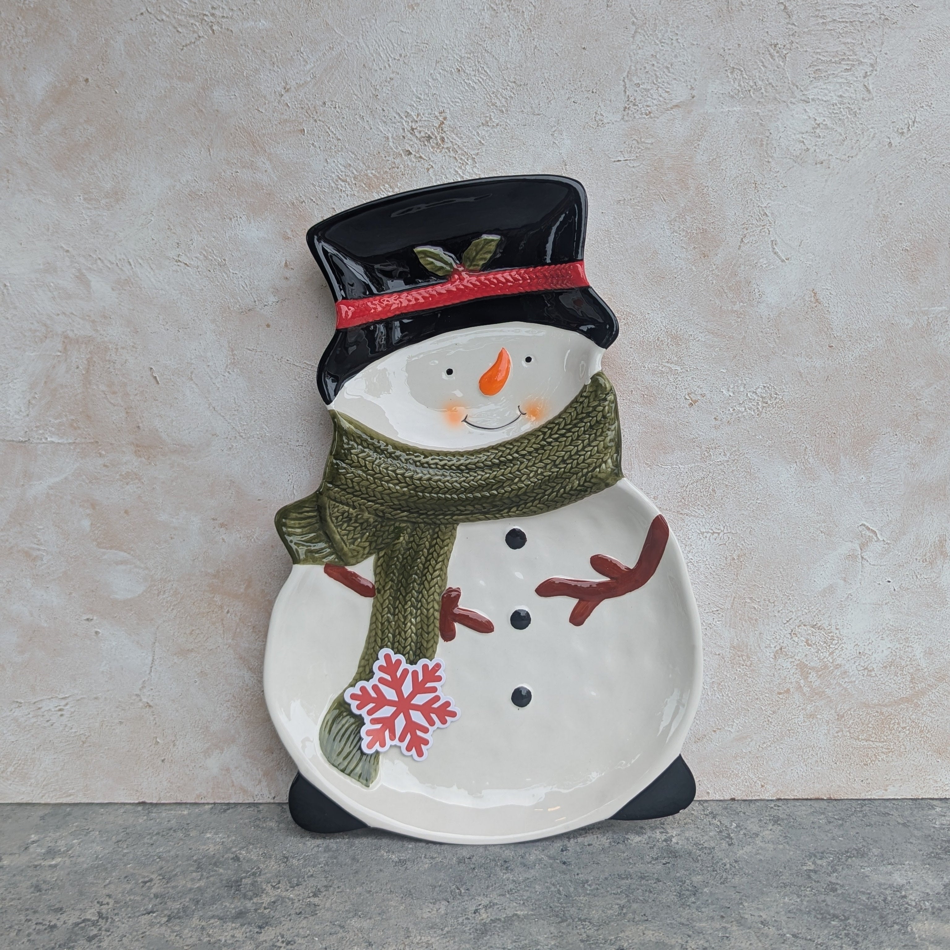 Snowman Plate - CER084
