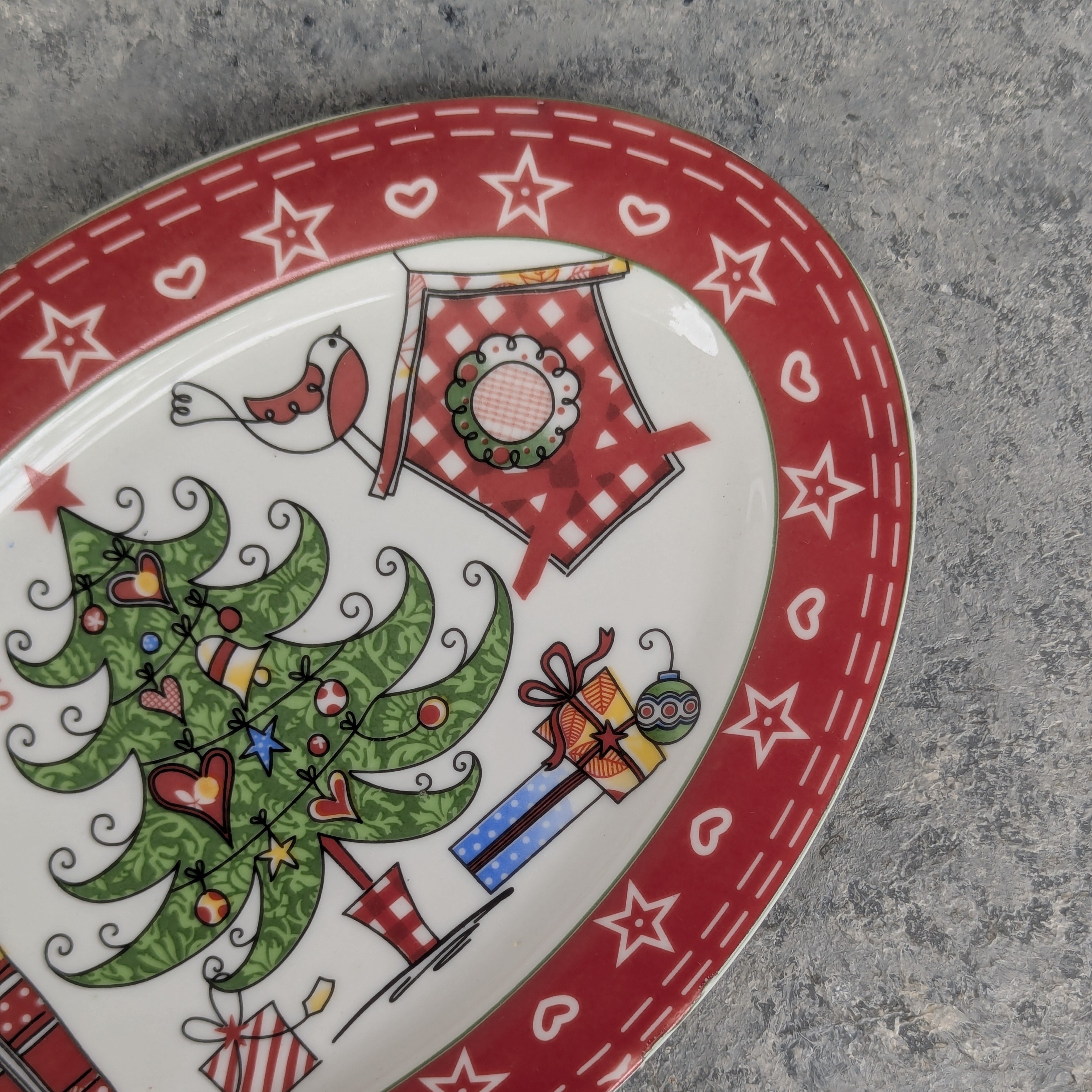 Christmas Oval Plate - CER050