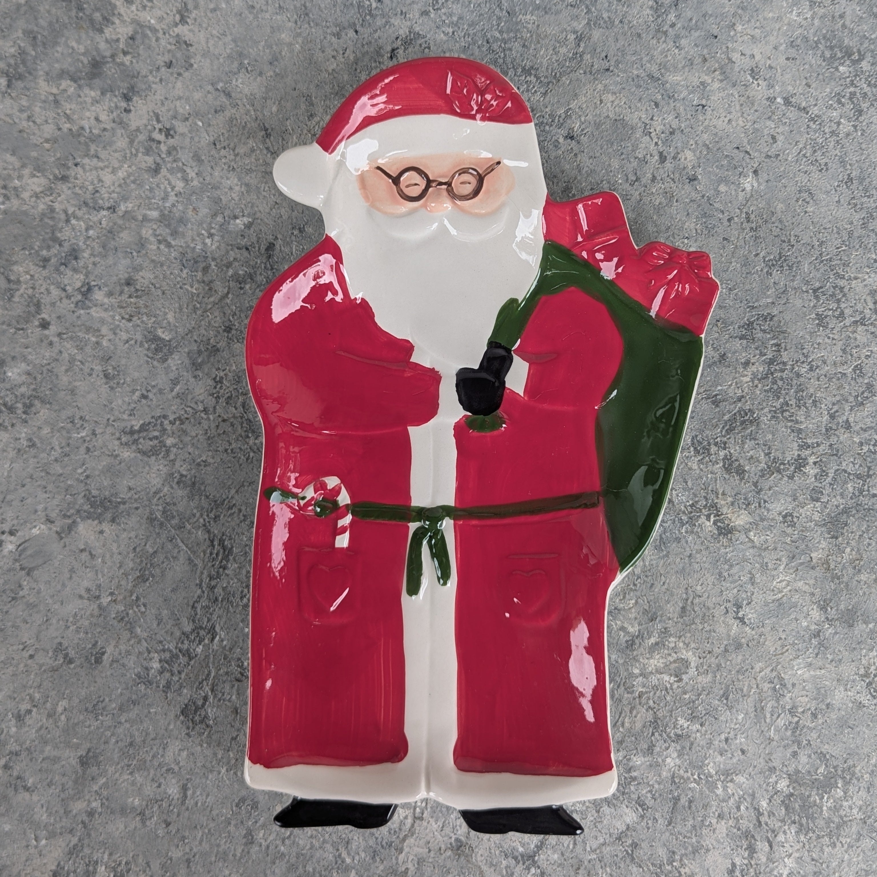 Ceramic Santa Plate - CER061