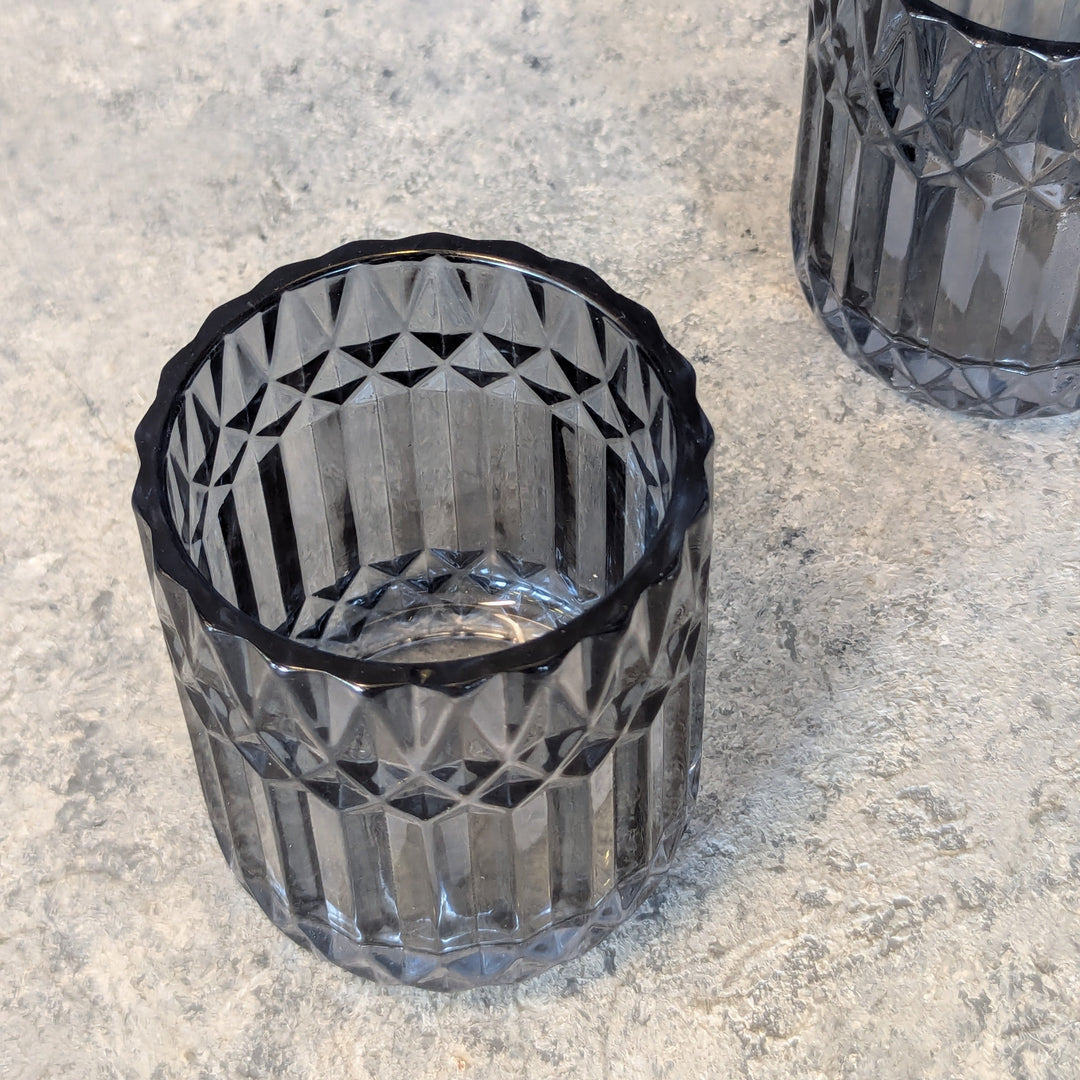 Black Glass Bathroom Holder