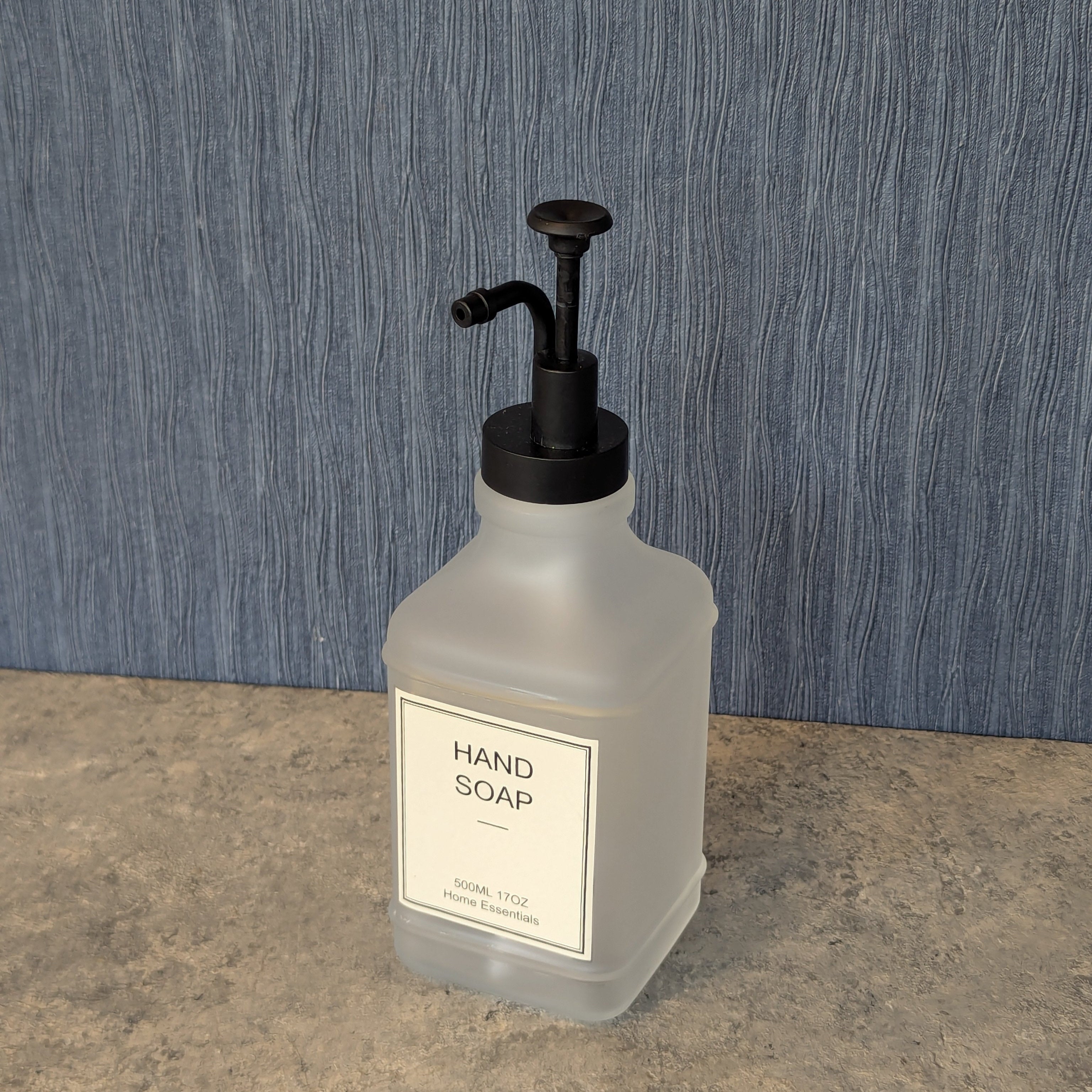 Frosted Glass Soap Dispenser