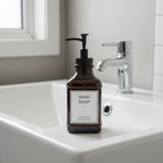 Load image into Gallery viewer, Dark Amber Glass Soap Dispenser
