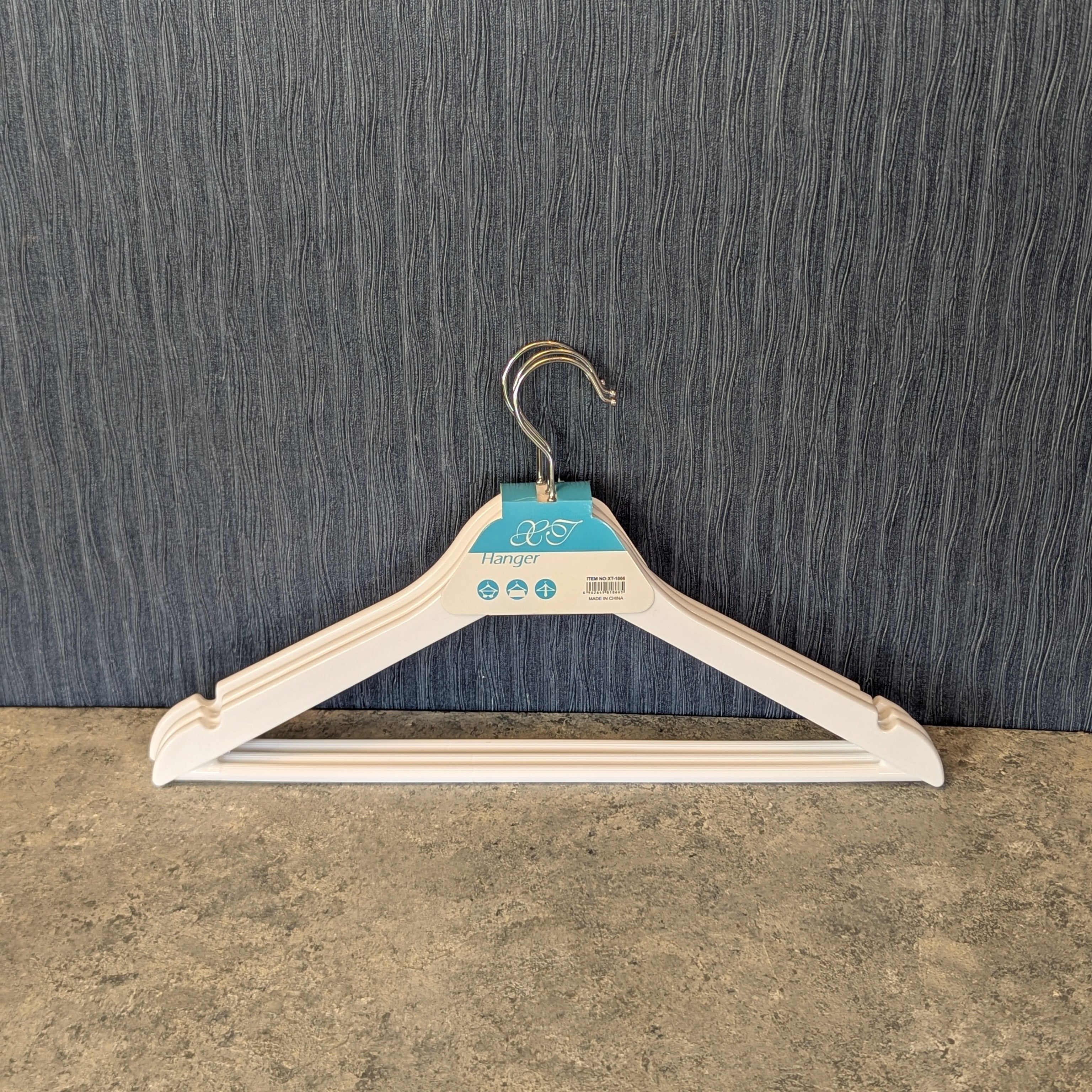 3-Piece Hanger Set white/black