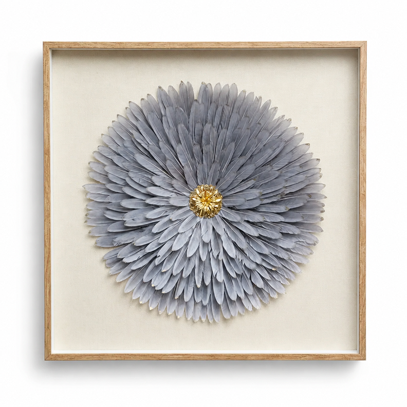 Purple Feather Wall Art