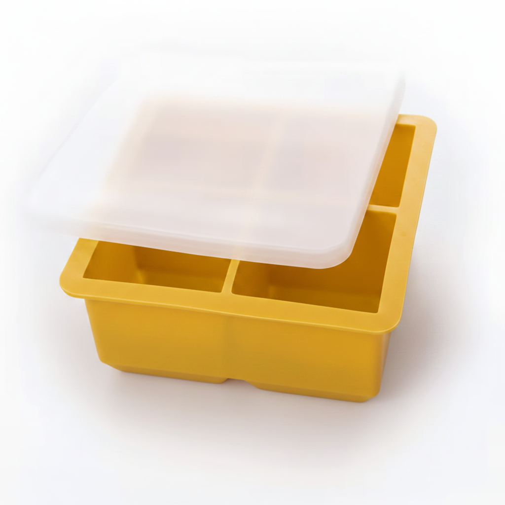 4 Frames Ice Cube Tray With Lid