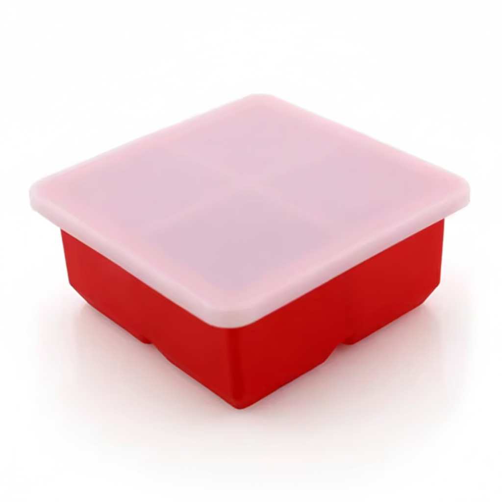 4 Frames Ice Cube Tray With Lid
