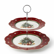 Scalloped Two Tiered Server