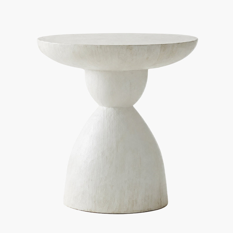 Sculptural White Magnesium Coffee Table