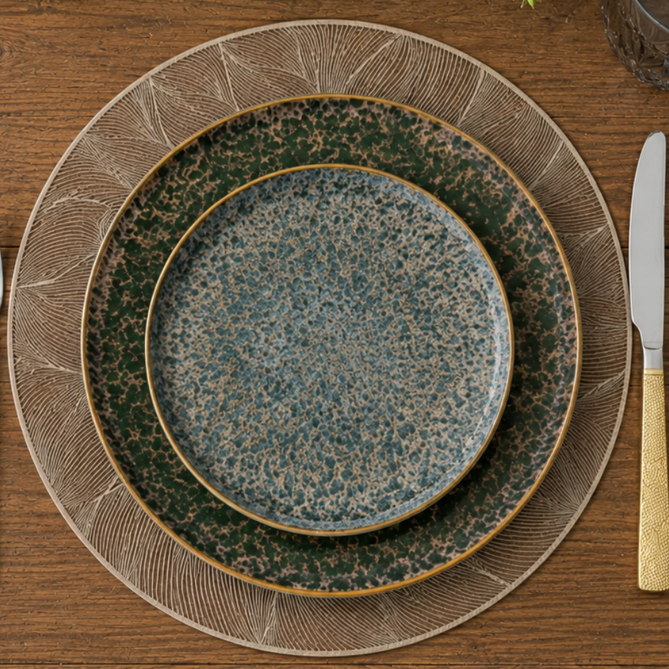 Reactive Glazed Dinnerware Set