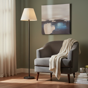 Steel Pleated Shade Floor Lamp