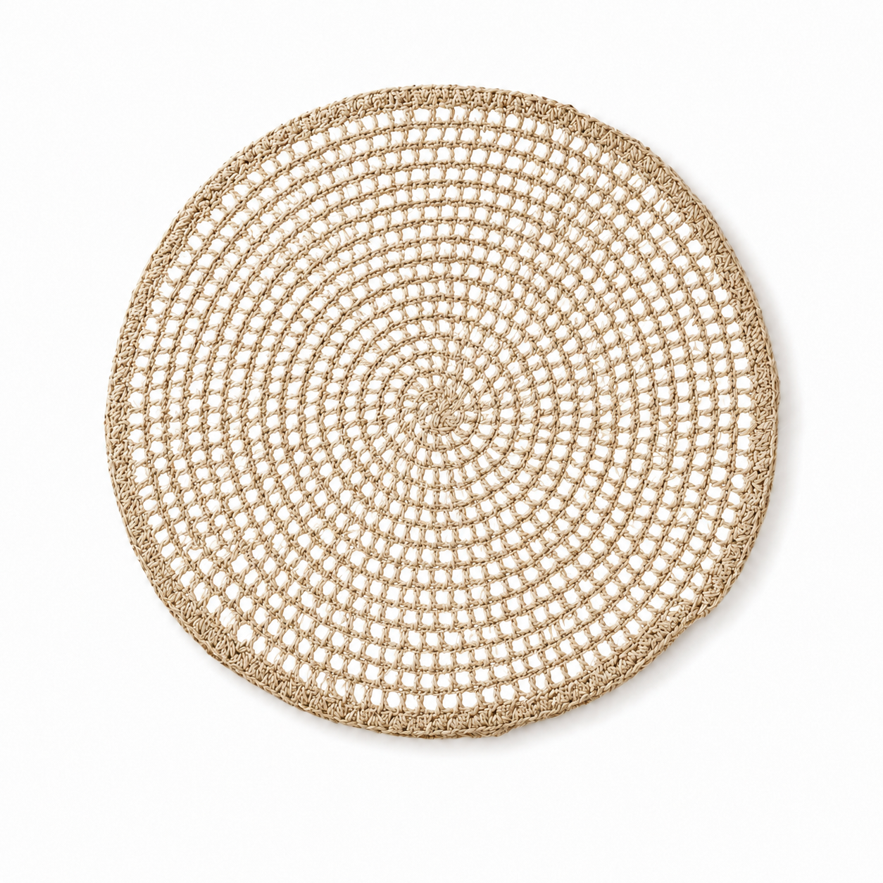 Spiral Woven Round Placemat
