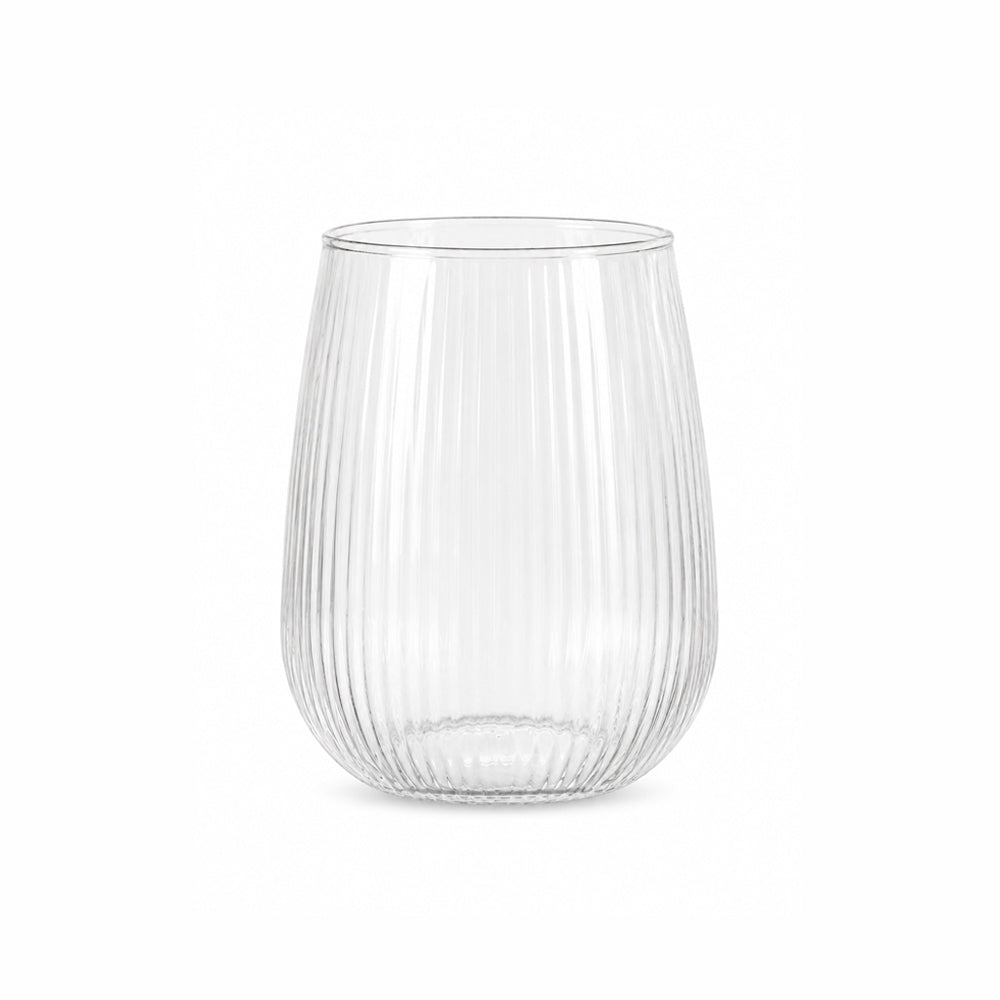 Striped Oval Glass