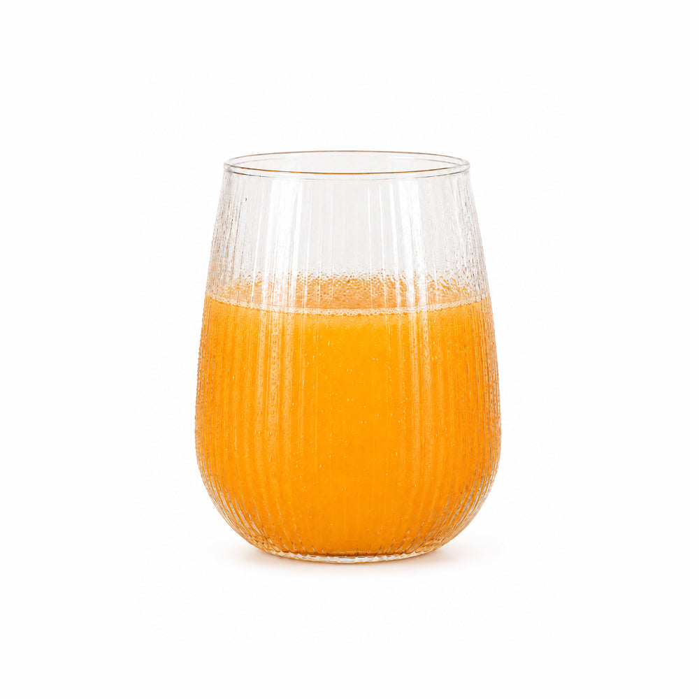 Striped Oval Glass
