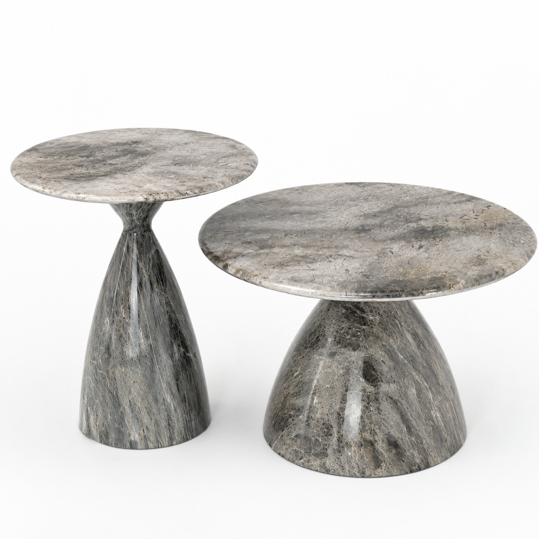 Marble Top Coffee Table Set