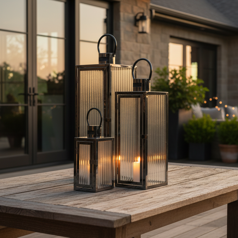 Black Lantern Decorative Lamp