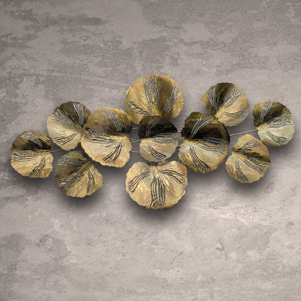 gold metal wall decoration