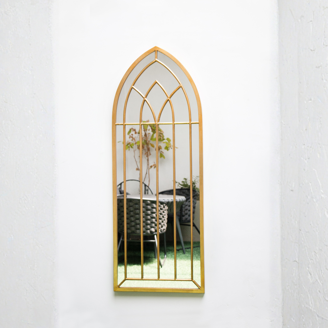 Golden Gothic Arch Mirror