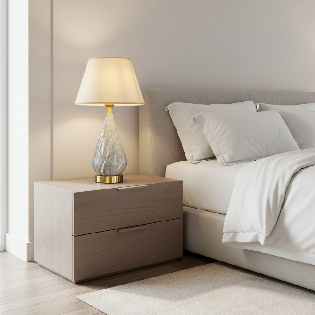 Grey Ceramic Lamp