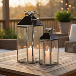 Load image into Gallery viewer, Silver Metal Lantern - 306
