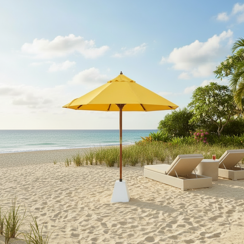 Premium Teak Outdoor Umbrella