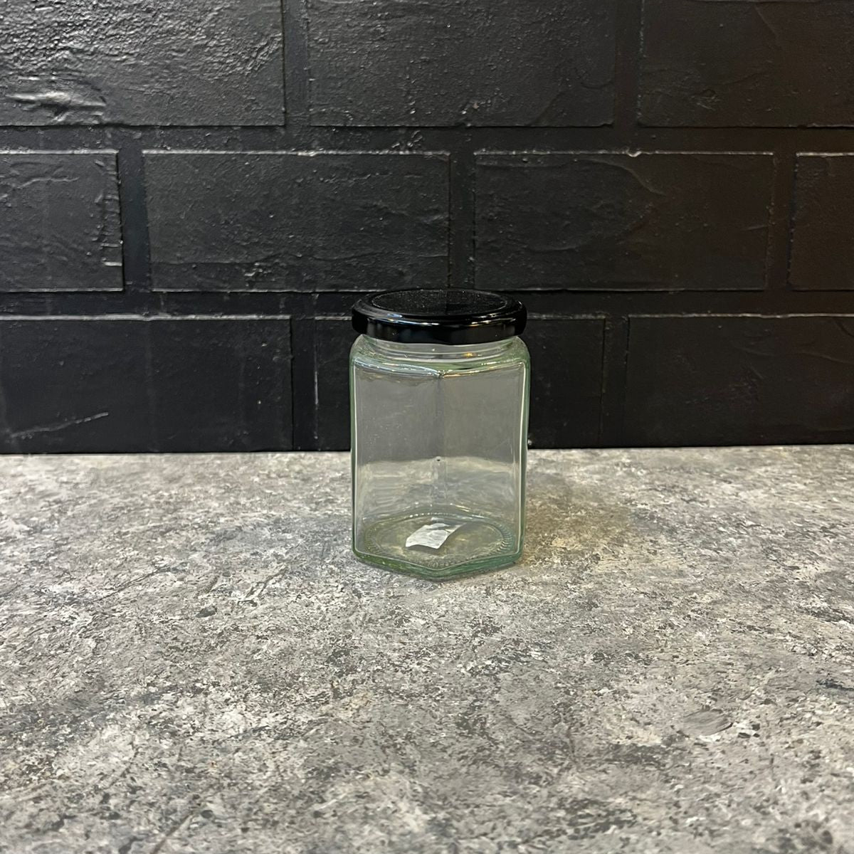 Jar with Black Lid
